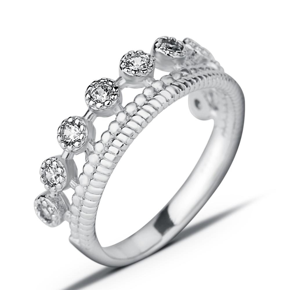 Anillos de Compromiso de Plata de Ley 925 para mujer, joyería nupcial, sortija de diamante ostentosa