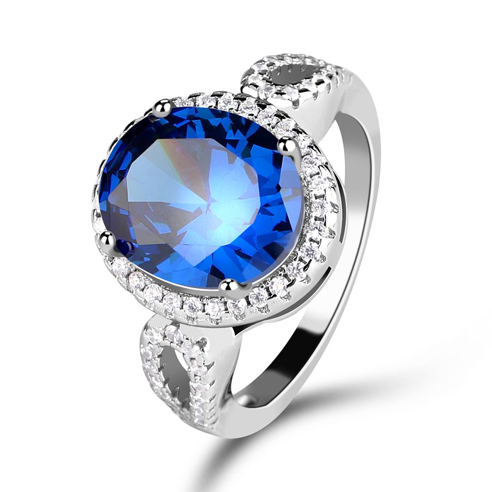 Ascuna-anillos de plata 925 de circonia cúbica para mujer, anillos de plata de precio de fábrica