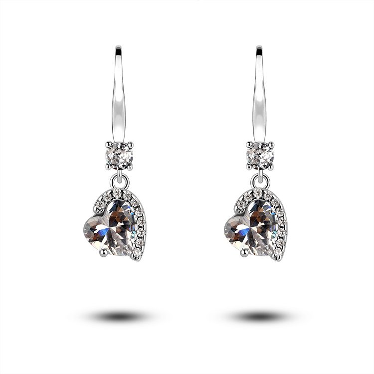 Pendientes colgantes de plata 925 de declaración de lujo para mujer, joyería de latón chapada en oro, perfectos para fiestas y aspecto de moda