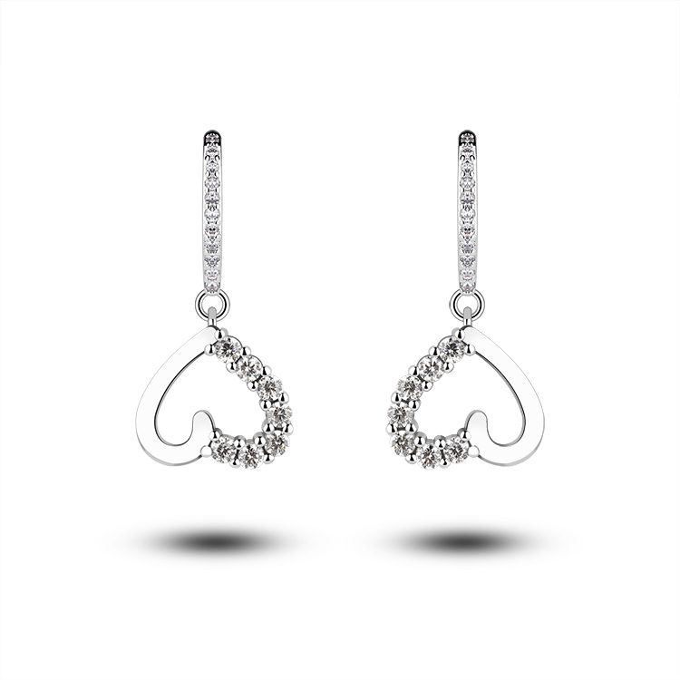 Pendientes de gota de corazón minimalistas para mujer, joyería chapada en oro, Plata de Ley 925, estilo Simple elegante, perfecto para el aspecto diario