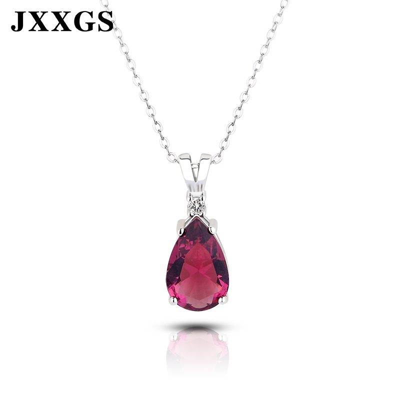 Collar con colgante de circonita cúbica de Plata de Ley 925 para mujer, joyería de regalo, diseño de moda hecho a mano de lujo 925