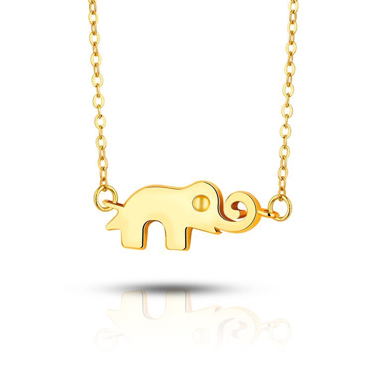 Collar con colgante de elefante delicado para mujer, cadena de clav&iacute;cula fina de plata 925, joyer&iacute;a minimalista