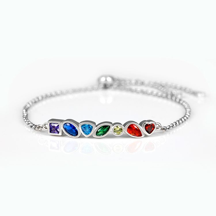 Pulsera de Plata de Ley 925 chapada en rodio con cristales, joyería de moda de lujo para mujer, regalo elegante