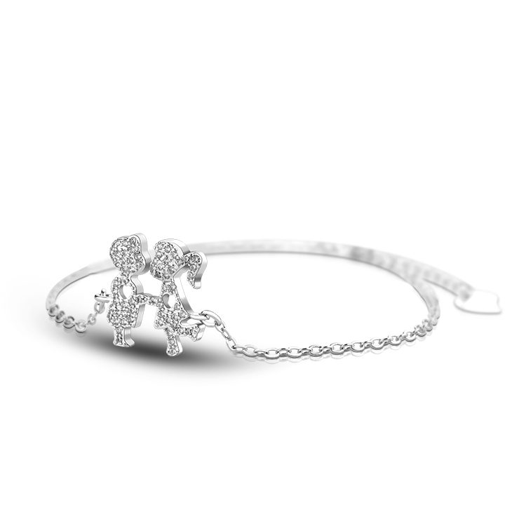 Pulsera de distancia de pareja de Plata de Ley 925 chapada en oro para hombres y mujeres, amistad a juego, regalo romántico, aniversario, San Valentín