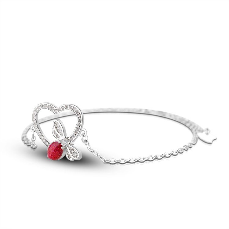 Joyería de moda, pulsera de cadena de calor de plata 925 para mujer, pulsera versátil de Plata de Ley 925, joyería al por mayor