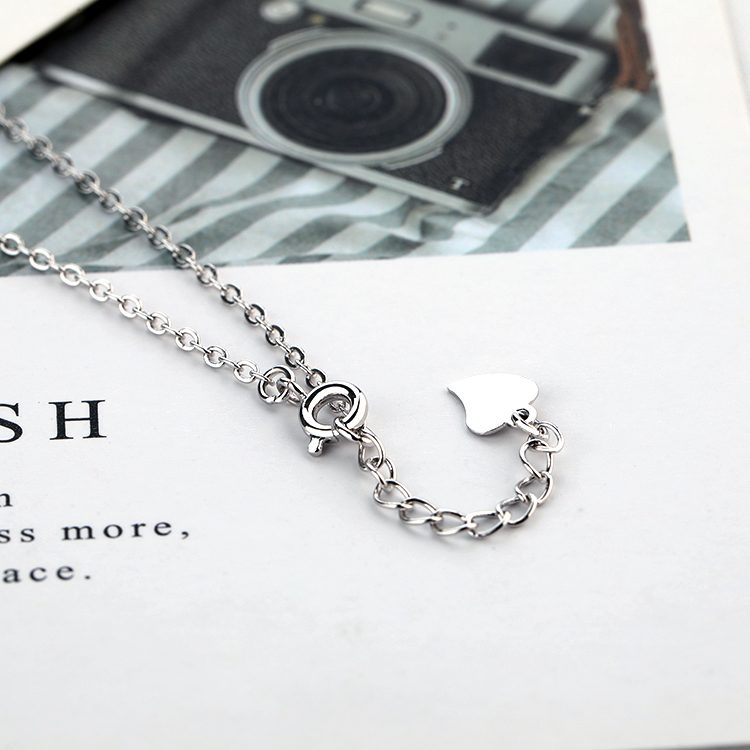 Pulsera de Plata de Ley 925 de alta calidad Pulseras en forma de corazón