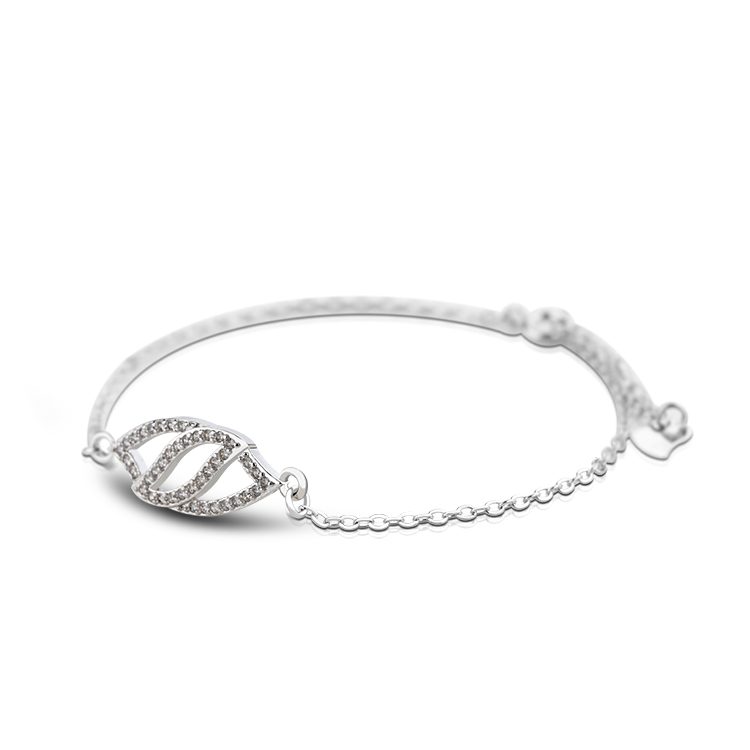 Elegante pulsera de plata de ley 925 para mujer, diseño atemporal, joyería fina hecha a mano, regalo para aniversario o cumpleaños