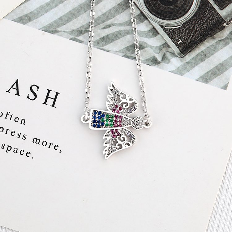 Venta caliente 925 Plata ángeles guardianes pulsera estilo delicado para las mujeres al por mayor OEM ODM personalizado suministro directo de fábrica