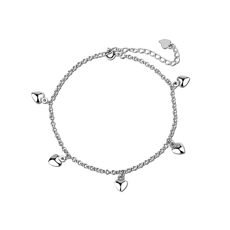 Popular pulsera de plata de ley 925 para mujer con forma de corazón regalo de San Valentín al por mayor OEM ODM directo de fábrica