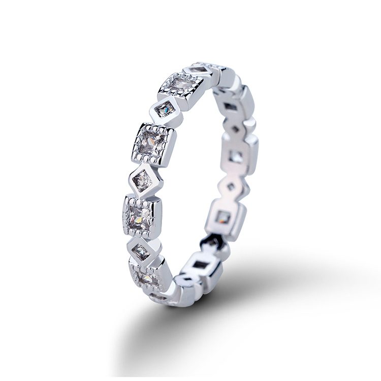 Anillo apilable de Plata de Ley 925 de moda para mujeres y hombres Diseño delicado Perfecto para regalo de cumpleaños Venta al por mayor OEM ODM Fábrica