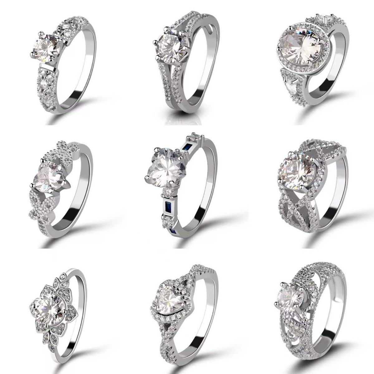 Elegante Anillo de Circonita Transparente en Plata de Ley 925 con Diseño Delicado y Brillante para Uso Diario o Regalo, Opción de Joyería Fina