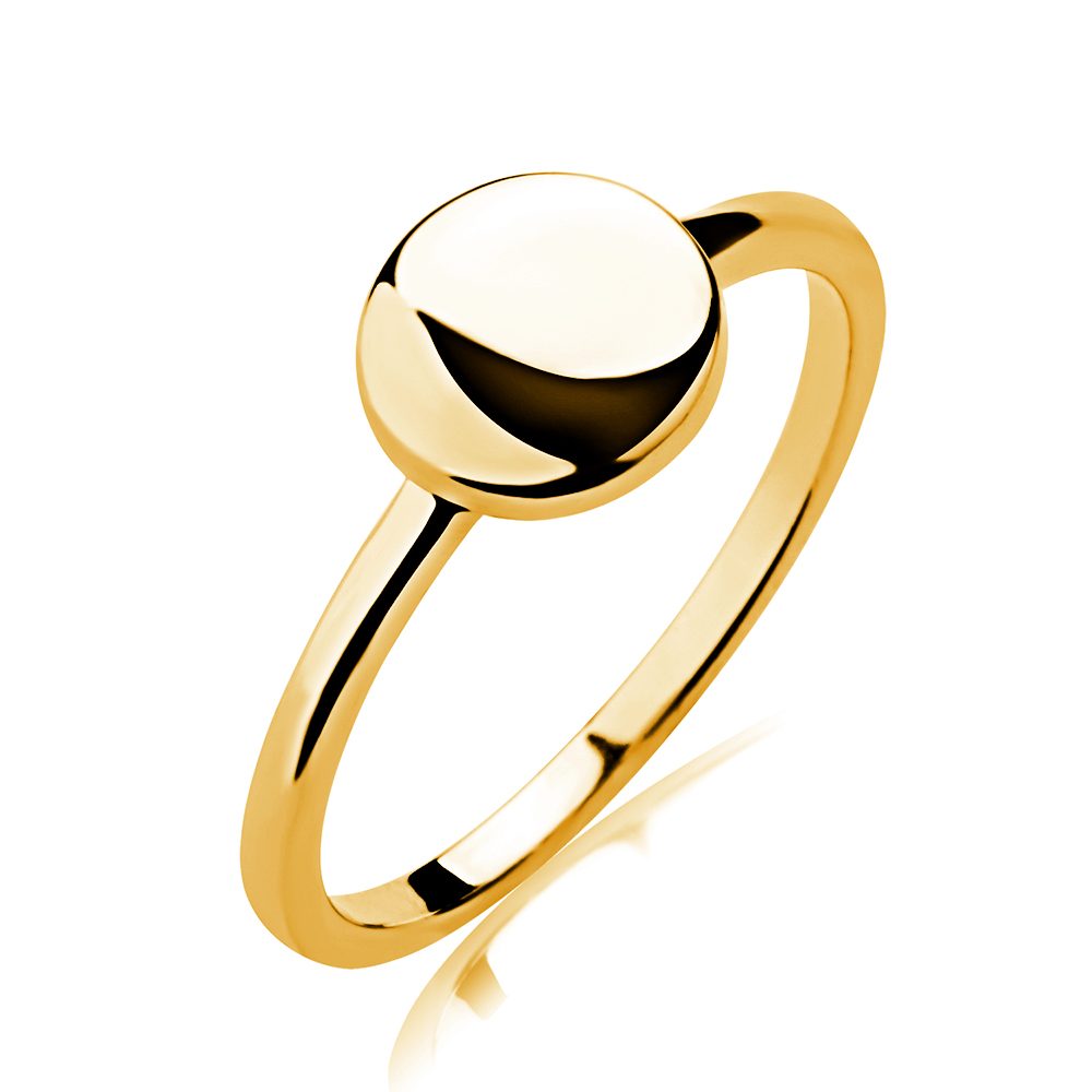 Nuevo anillo de boda de compromiso de plata 925 chapado en oro