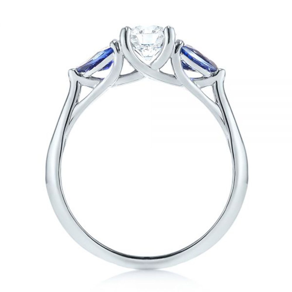 Anillo de moissanita de plata 925 personalizado Anillos ajustables de plata 925