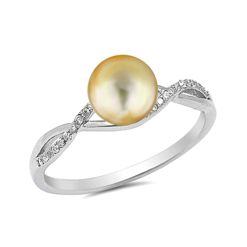 Anillos de plata de ley minimalistas personalizados, anillo de perlas de plata 925