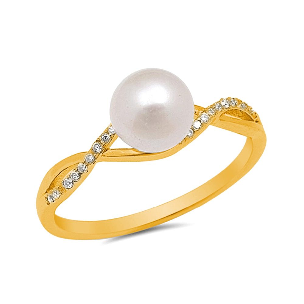 Anillos de plata de ley minimalistas personalizados, anillo de perlas de plata 925