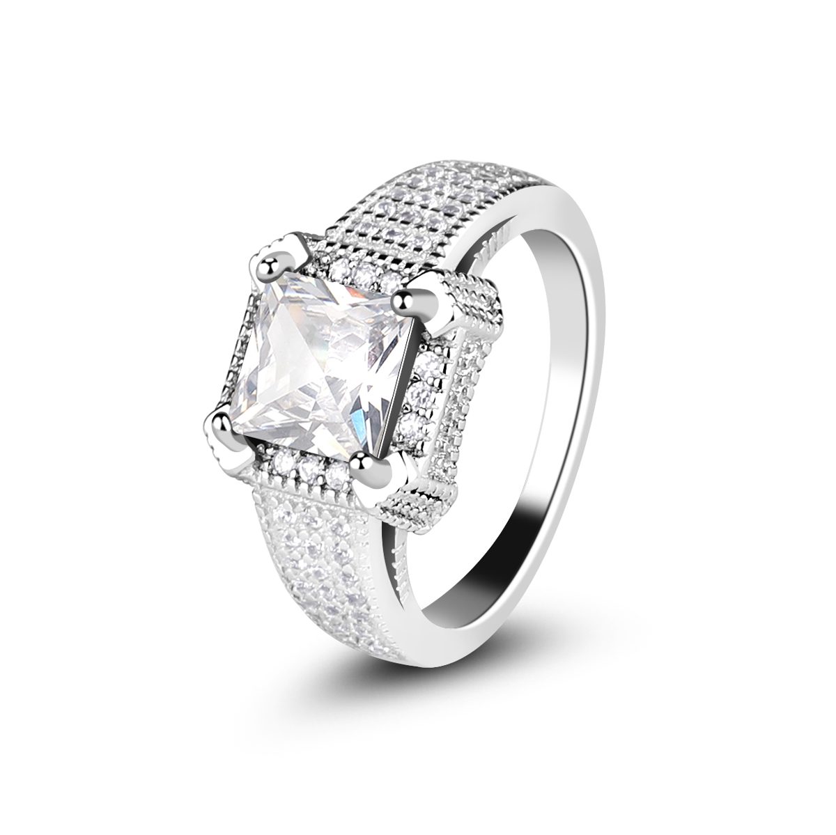 Mascot Oval Cut Big Tanzanite Custom Woman Lady Fine Sterling Silver 925 Anillo de dedo Joyería