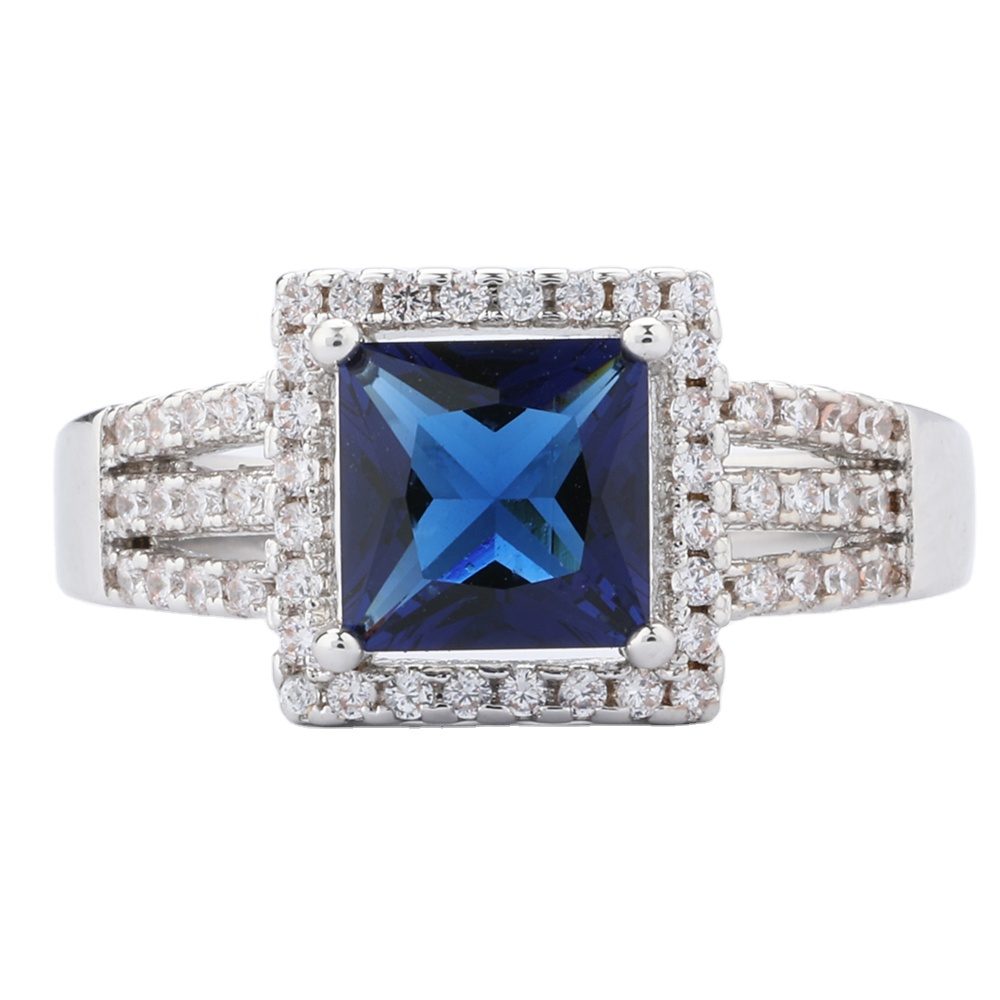 Anillo de Plata de Ley 925 con moissanita personalizada, joyería hecha a mano, vintage