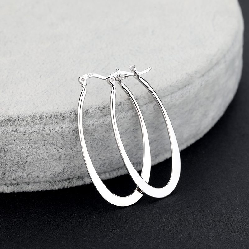Pendientes de aro de Plata de Ley 925 personalizados para mujer