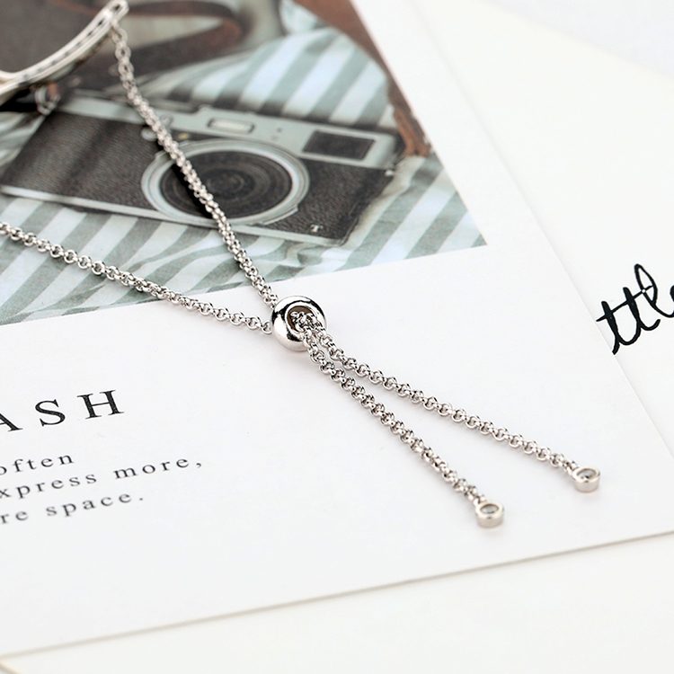 Pulsera de plata de ley pura para mujer, pulseras de circonia cúbica