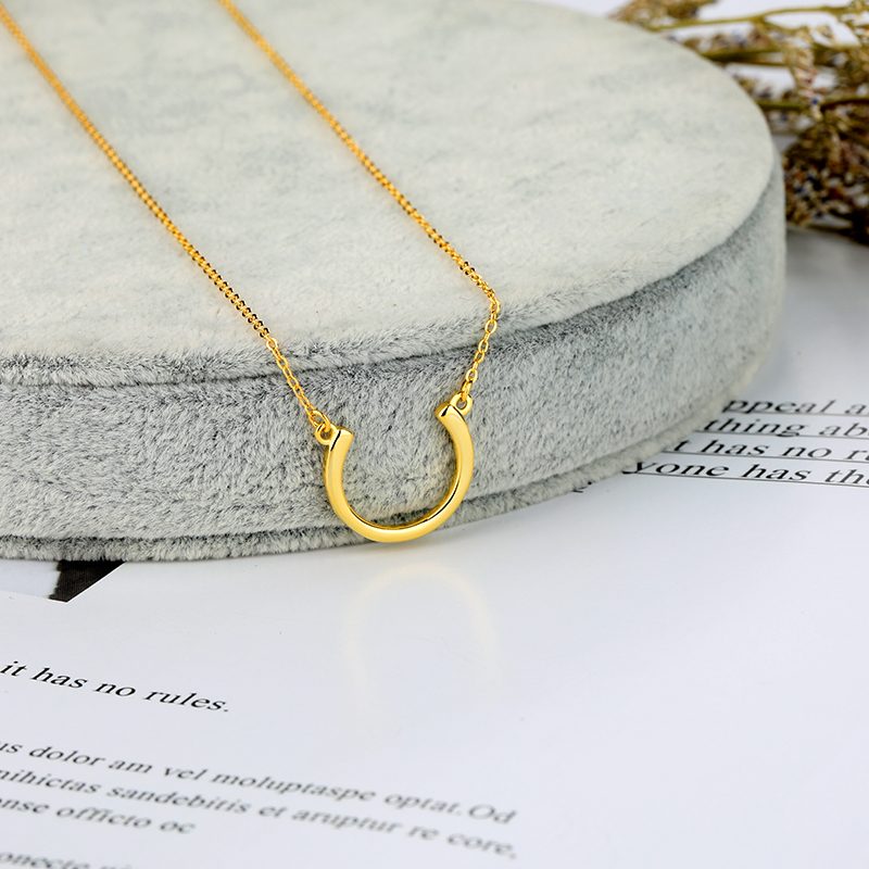 Collar de plata de ley 925 con letras chapadas en oro de 18K, joyería de Mascota