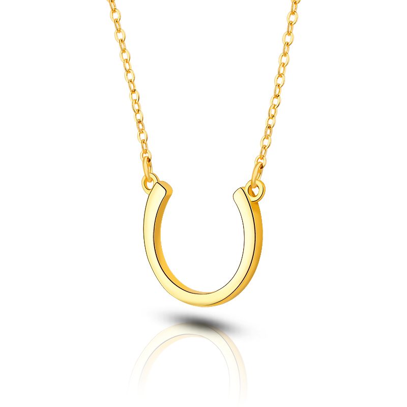 Collar de plata de ley 925 con letras chapadas en oro de 18K, joyería de Mascota