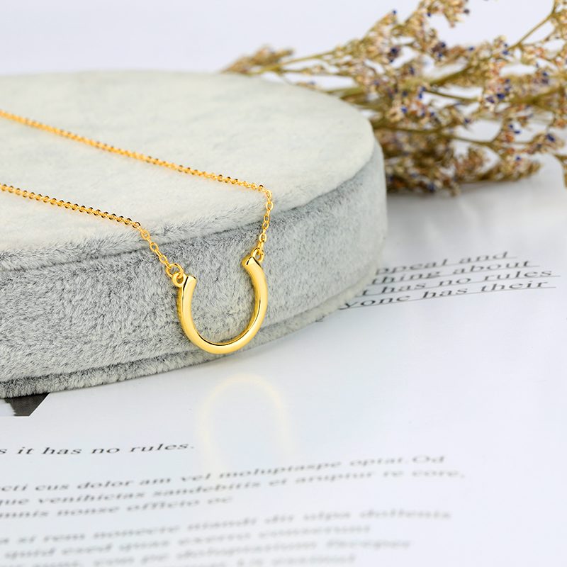 Collar de plata de ley 925 con letras chapadas en oro de 18K, joyería de Mascota